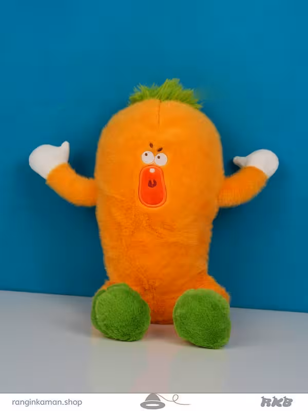 عروسک میوه انبه نارنجی Orange mango fruit doll