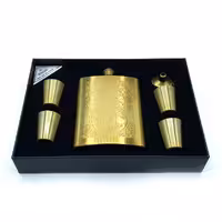 ست قمقمه جیبی چهار شات استیل مدل درخت زندگی کد a530361