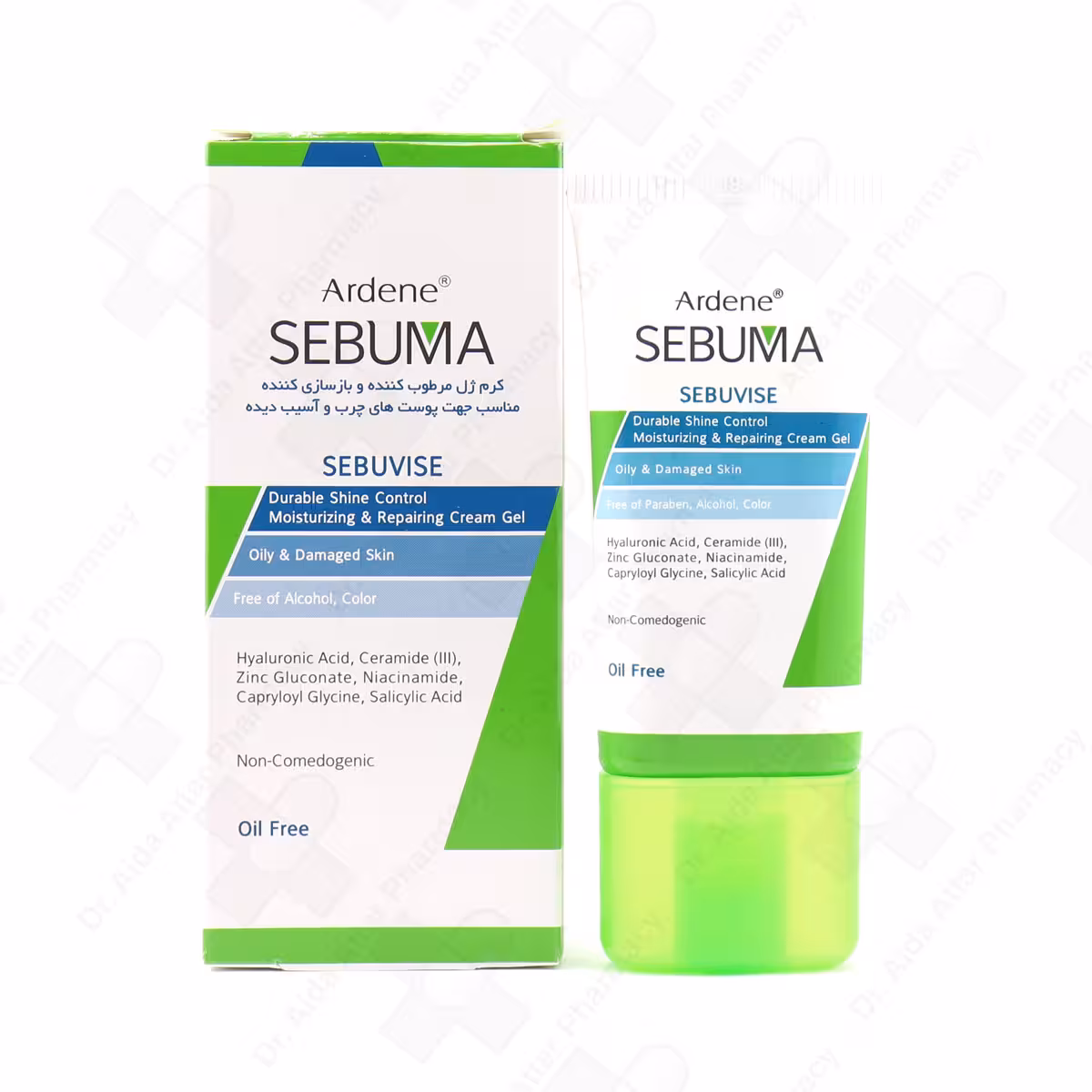 کرم ژل مرطوب کننده و بازسازی کننده آردن سبوما 40گرم