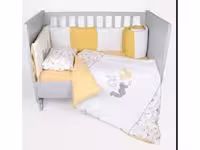 سرویس تخت خواب نوزادی طرح سنجاب خردلی  الا ELA