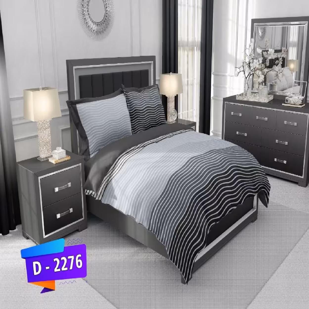 سرویس روتختی لمان کد 2276 دونفره 6 تکه