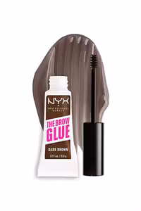 ریمل و ژل ترمیم کننده ابرو NYX مدل The Brow Glue رنگ Dark Brown