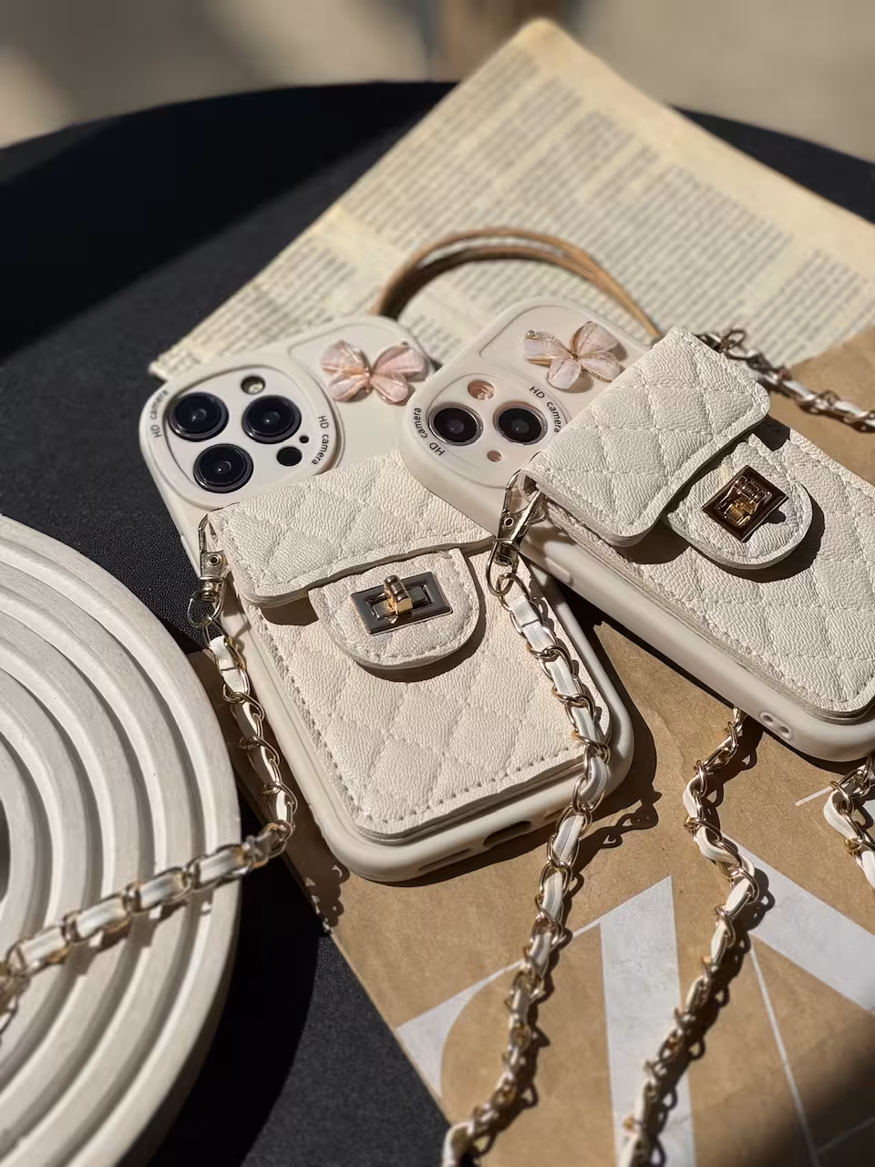 قاب جاکارتی دار بند بلند پروانه صدفی