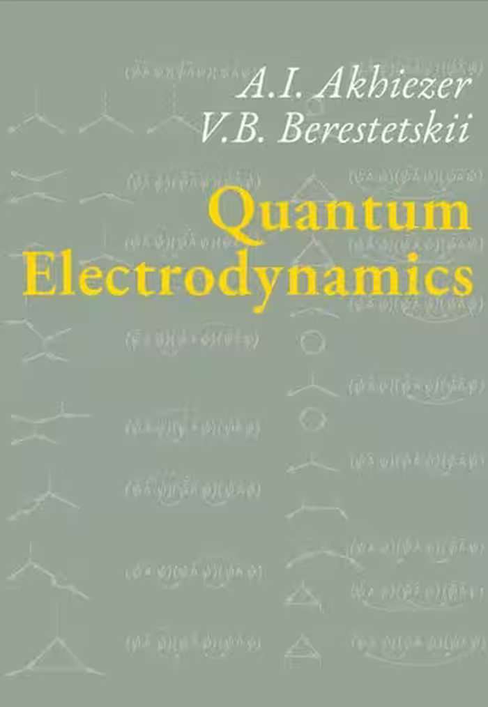 خرید و دانلود نسخه کامل کتاب Quantum Electrodynamics