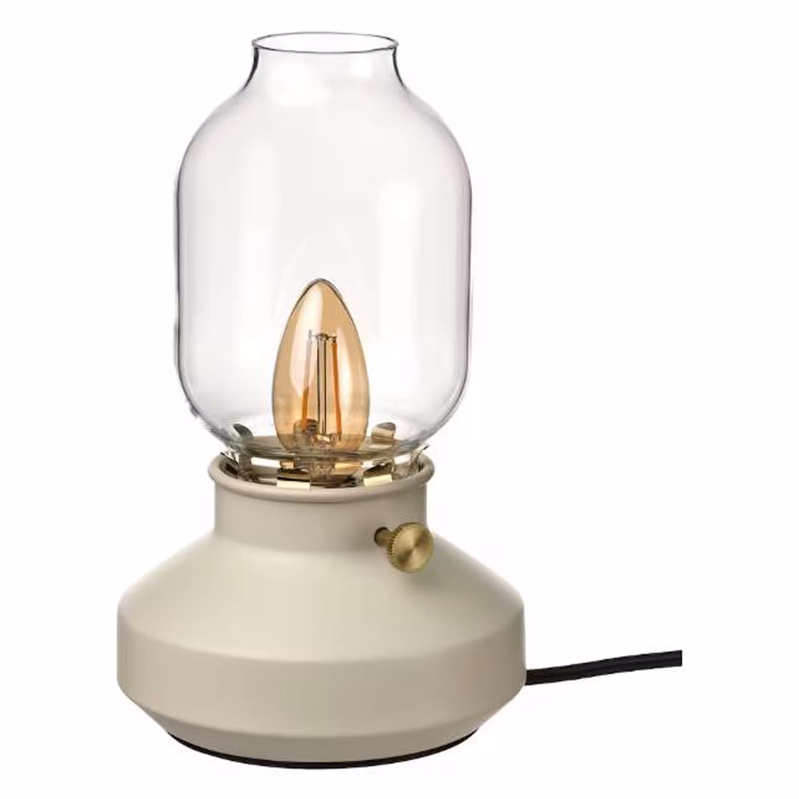 چراغ رومیزی رنگ بژ قابل تنظیم ایکیا TÄRNABY Table lamp, dimmable beige