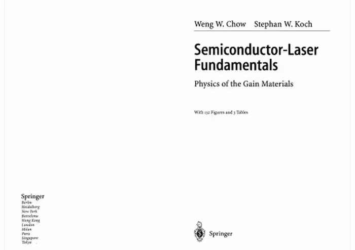 خرید و دانلود نسخه کامل کتاب Semiconductor-Laser Fundamentals