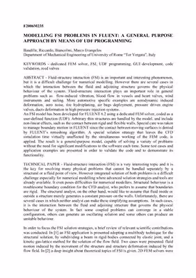 خرید و دانلود نسخه کامل کتاب Modelling FSI Problems in FLUENT: A General Purpose Approach by Means of Udf Programming