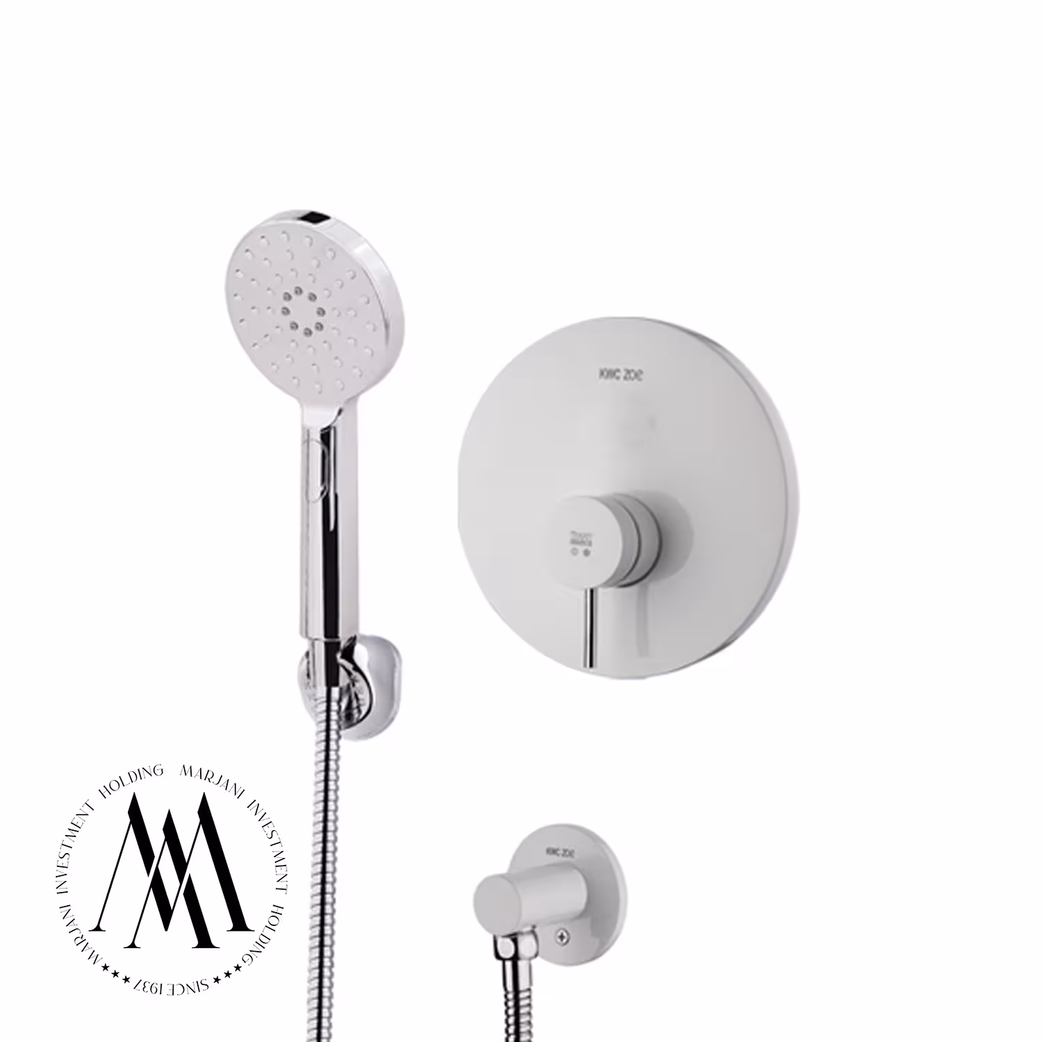 شیر حمام توکار kwc مدل زو تیپ 2 (سفید)