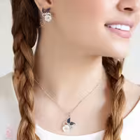 💍نیم ست جواهری صدفی(N_4028)