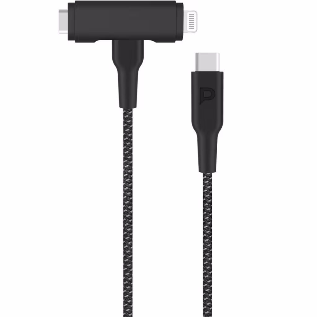 کابل دو سر 60 واتی پاورولوژی Powerology Braided Data Cable PCAB007BK