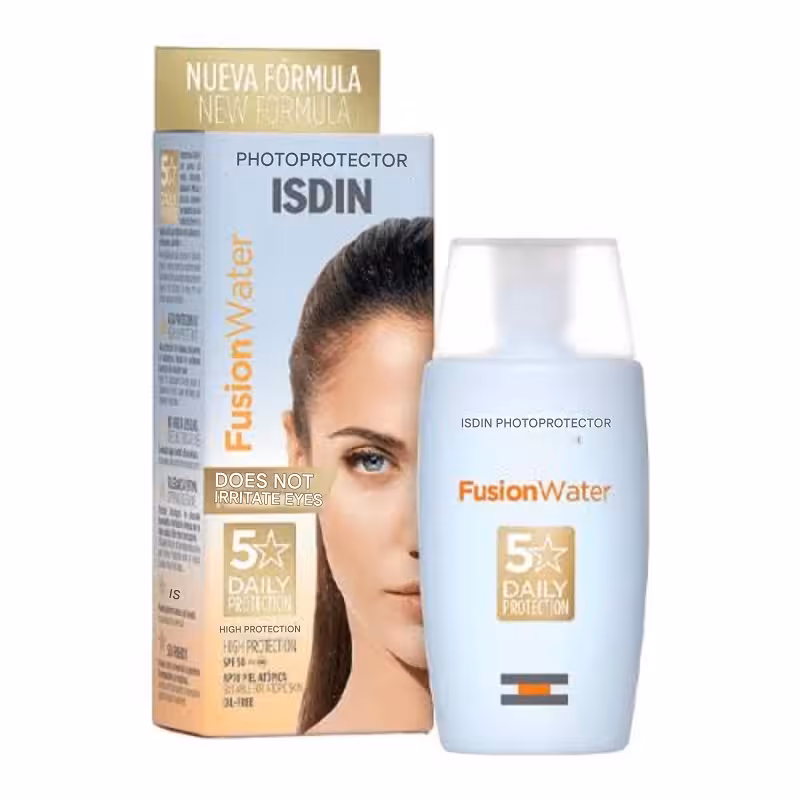 ضدآفتاب بی‌رنگ SPF50، مدل Fusion Water 5 Daily حجم 50‌ میل بچ کد حک شده(ارسال رایگان)