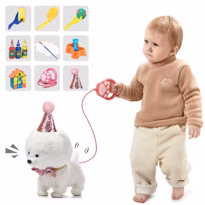 ربات توماما کیدز مدل TM-283 طرح سگ مجموعه 14 عددی