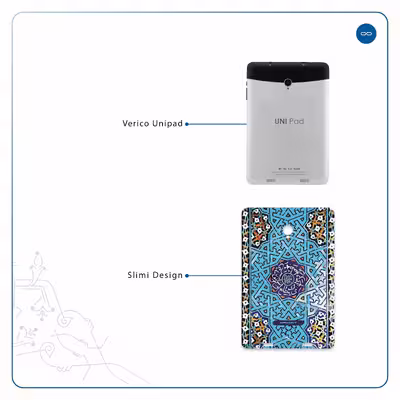 برچسب پوششی ماهوت مدل Iran-Tile7 مناسب برای تبلت وریکو Unipad