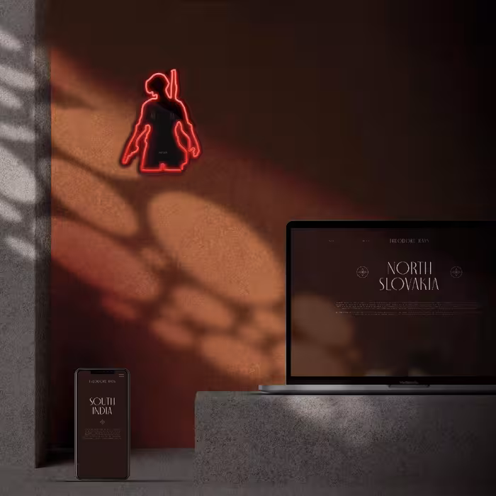 چراغ دیواری نئون دیزاین مدل Pubg-BL_RD