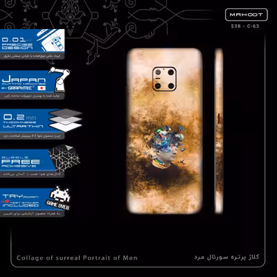 برچسب پوششی ماهوت مدل Collage of surreal Portrait of Men-FullSkin مناسب برای گوشی موبایل هوآوی Mate 20 Pro