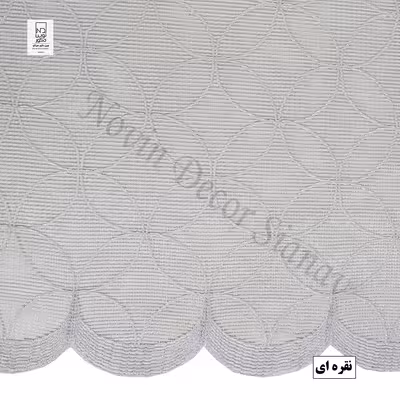 پرده نوین دکور سیاناو مدل تور دایره ای سایز 280 × 300 سانتی متر