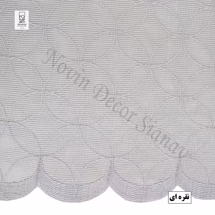 پرده نوین دکور سیاناو مدل تور دایره ای سایز 280 × 300 سانتی متر