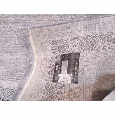 فرش ماشینی زمرد مشهد مدل NO010 زمینه سیلور