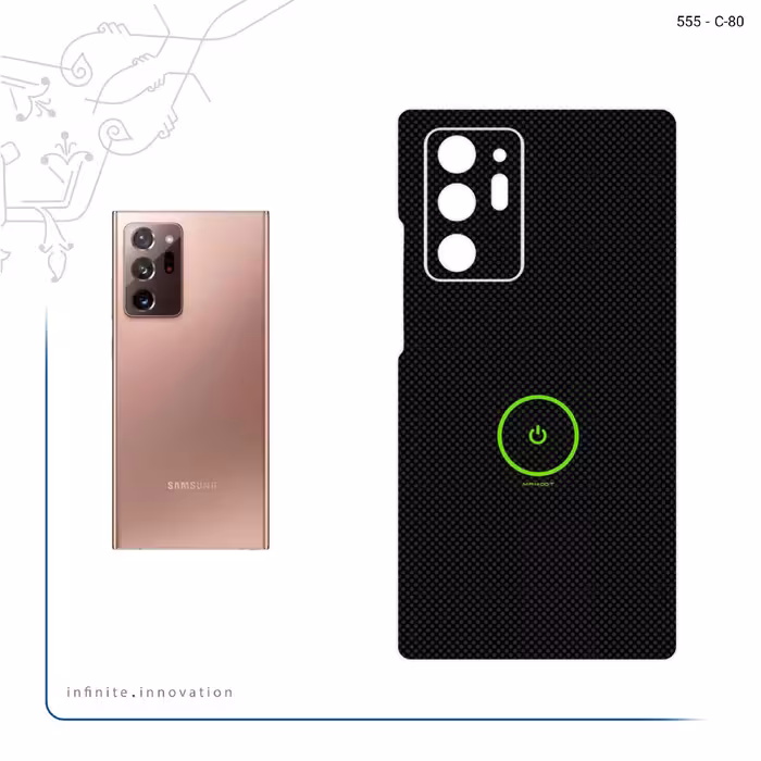 برچسب پوششی ماهوت مدل Minimal Power Button مناسب برای گوشی موبایل سامسونگ Galaxy Note 20 Ultra