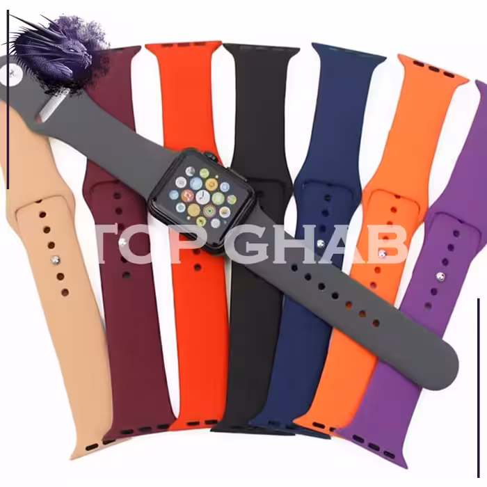 بند تاپ قاب مدل A-silicon مناسب برای اپل واچ 38 / 40 میلی متری