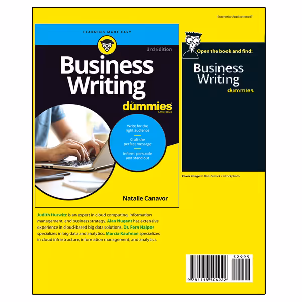 کتاب Business Writing For Dummies اثر Natalie Canavor انتشارات نبض دانش