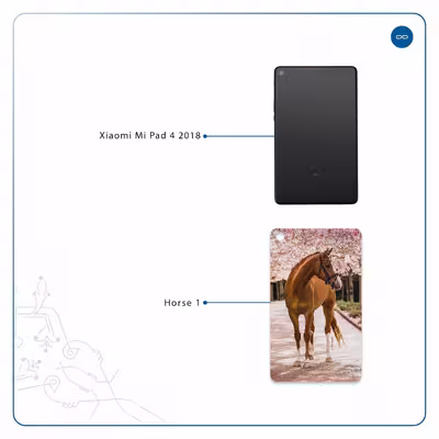برچسب پوششی ماهوت مدل Horse-1 مناسب برای تبلت شیائومی Mi Pad 4 2018