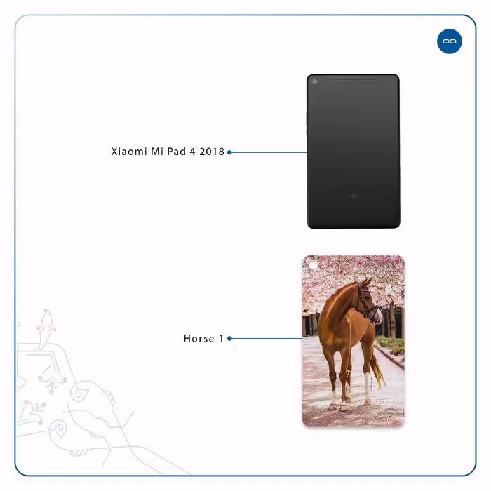 برچسب پوششی ماهوت مدل Horse-1 مناسب برای تبلت شیائومی Mi Pad 4 2018