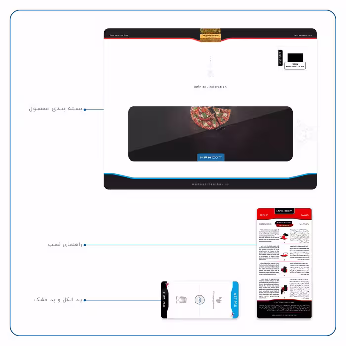 برچسب پوششی ماهوت مدل Pizza مناسب برای تبلت سونی Xperia Tablet Z LTE 2013
