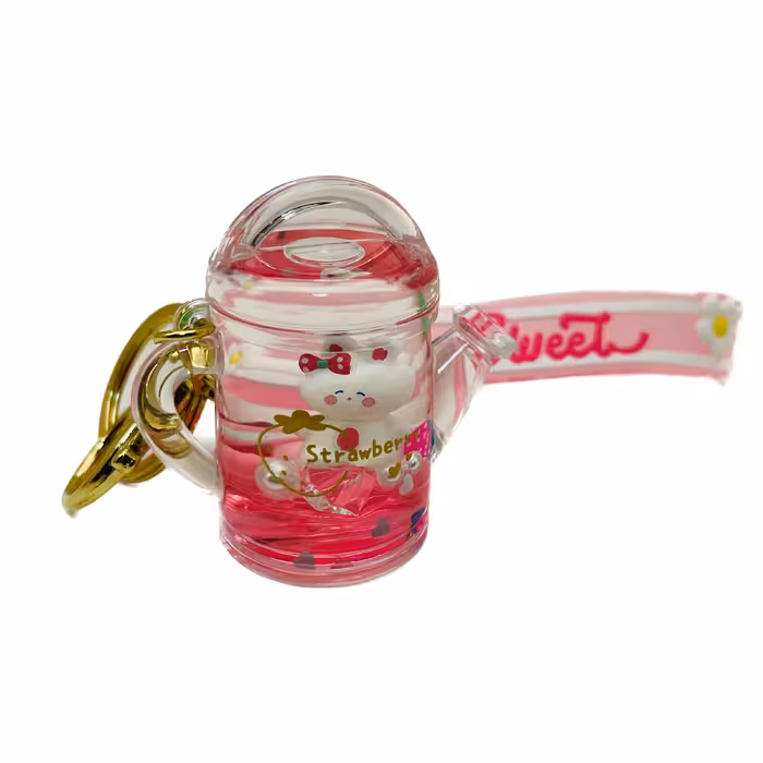 جاکلیدی مدل آکواریومی طرح خرگوش و توت فرنگی کد A6396