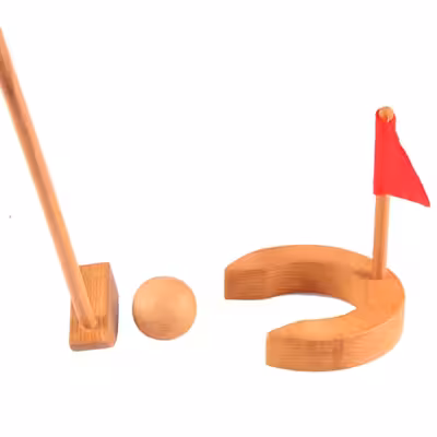 اسباب بازی مدل ست گلف چوبی کد 06
