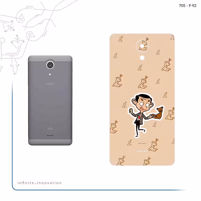 برچسب پوششی ماهوت مدل Mr.Bean مناسب برای گوشی موبایل اسمارت Art Lite