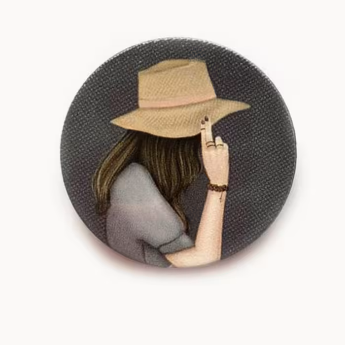 پایه نگهدارنده گوشی موبایل پاپ سوکت مدل دختر