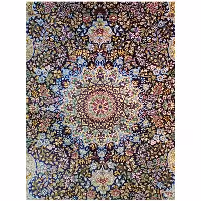 فرش دستباف یک و نیم متری طرح ترنجی کد YMM.22-10