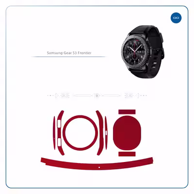 برچسب ماهوت طرح Matte-Warm-Red مناسب برای ساعت هوشمند سامسونگ Galaxy Gear S3 Frontier