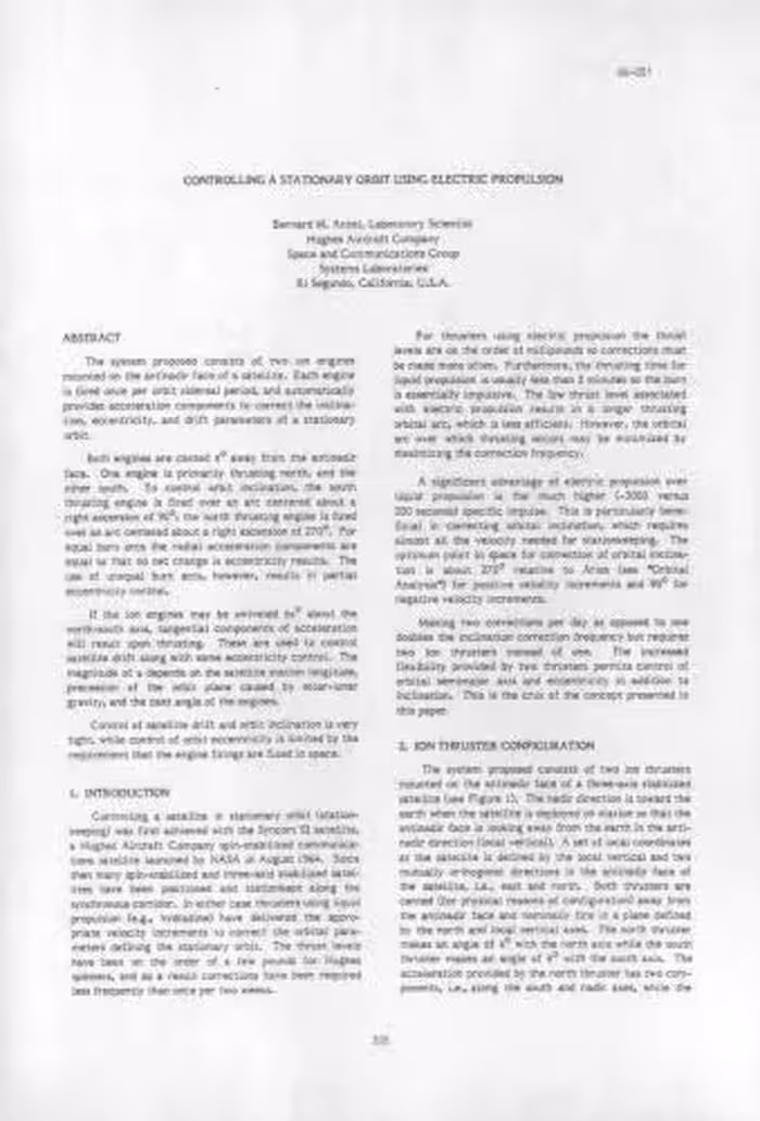 خرید و دانلود نسخه کامل کتاب Controlling a Geostationary Orbit Using Electrical Propulsion