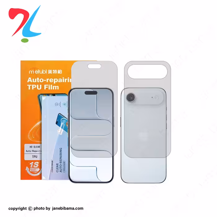 گلس آیفون 17 air مدل نانو هیدروژل شفاف برند میتوبل-جلو