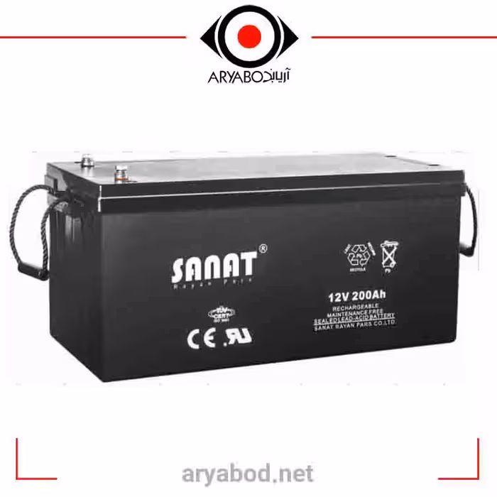 باتری یو پی اس  12ولت 200آمپر صنعت UPS BATTERY SANAT 12V 200AH