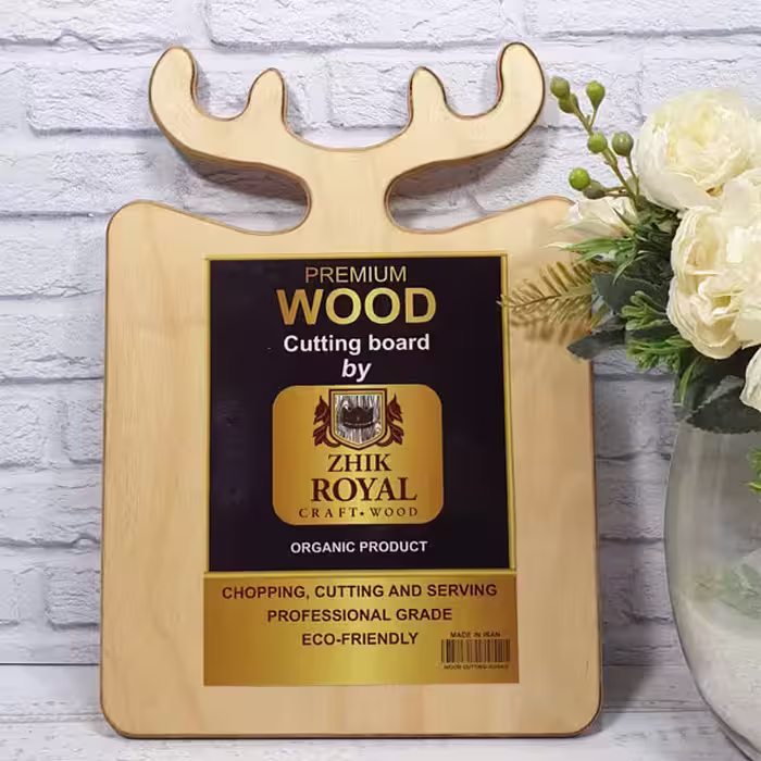 تخته گوشت چوبی رویال شاخ گوزنی مدل ZHIK ROYAL112 - فروشگاه اینترنتی بافینه | حس خوب یک خرید قسطی راحت و مطمئن