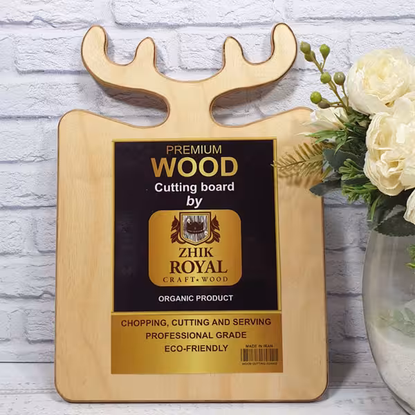 تخته گوشت چوبی رویال شاخ گوزنی مدل ZHIK ROYAL112 - فروشگاه اینترنتی بافینه | حس خوب یک خرید قسطی راحت و مطمئن