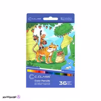 مداد رنگی 36 رنگ سی کلاس جعبه مقوایی