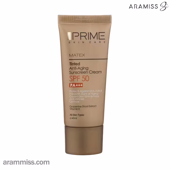 کرم ضد آفتاب رنگی جوان کننده پرایم PRIME با SPF50