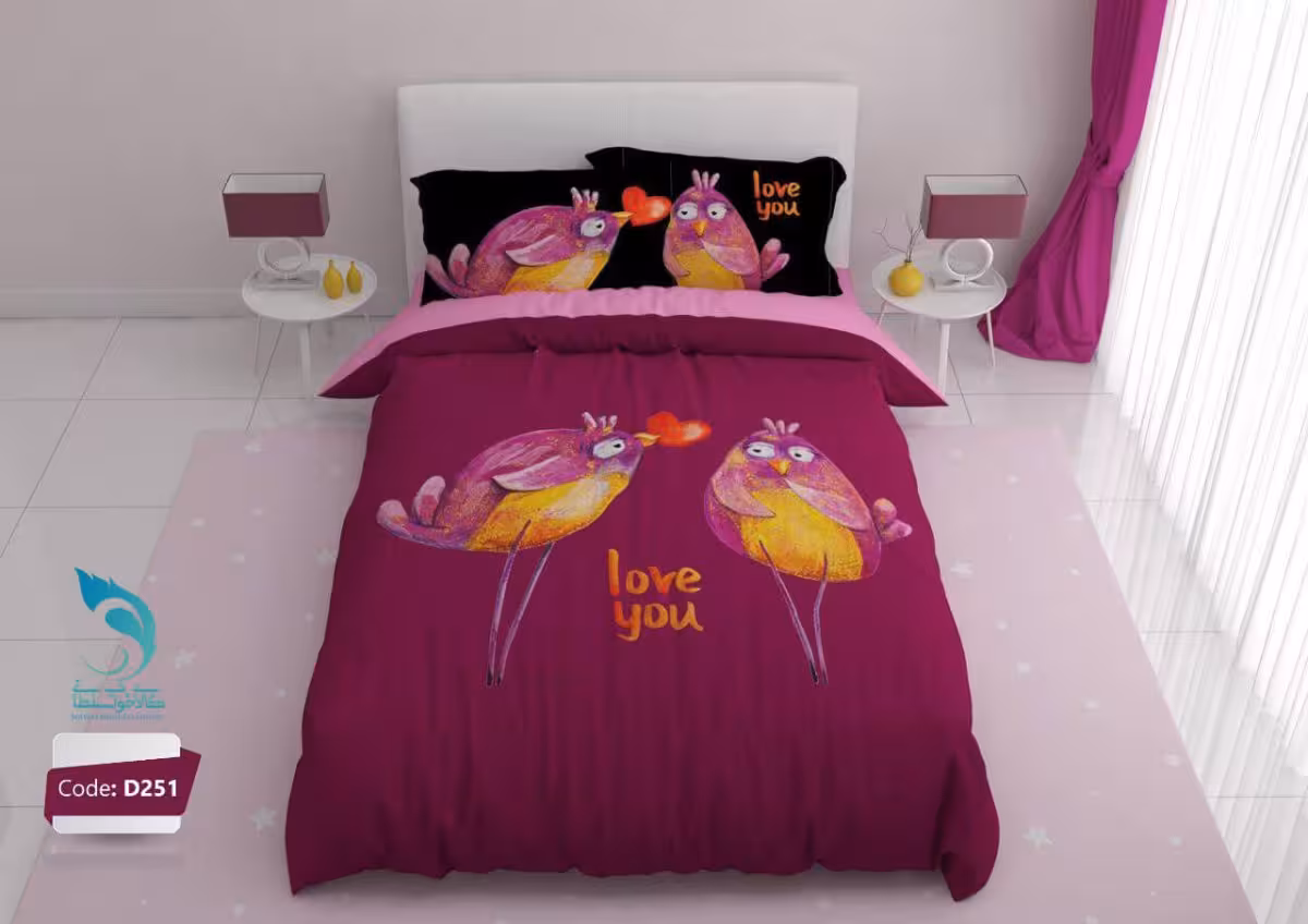 روتختی مدل جوجه های کوچولو کد D251 یک نفره 4 تکه