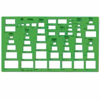 شابلون مستطيل فابل