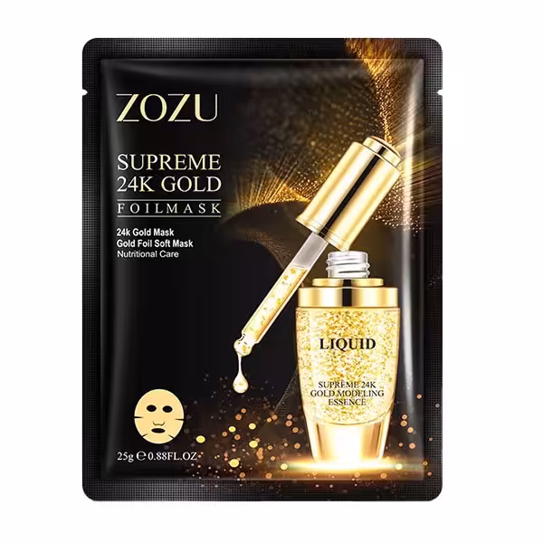 ماسک ورقه ای طلا 24عیار زوزو | فروش عمده
