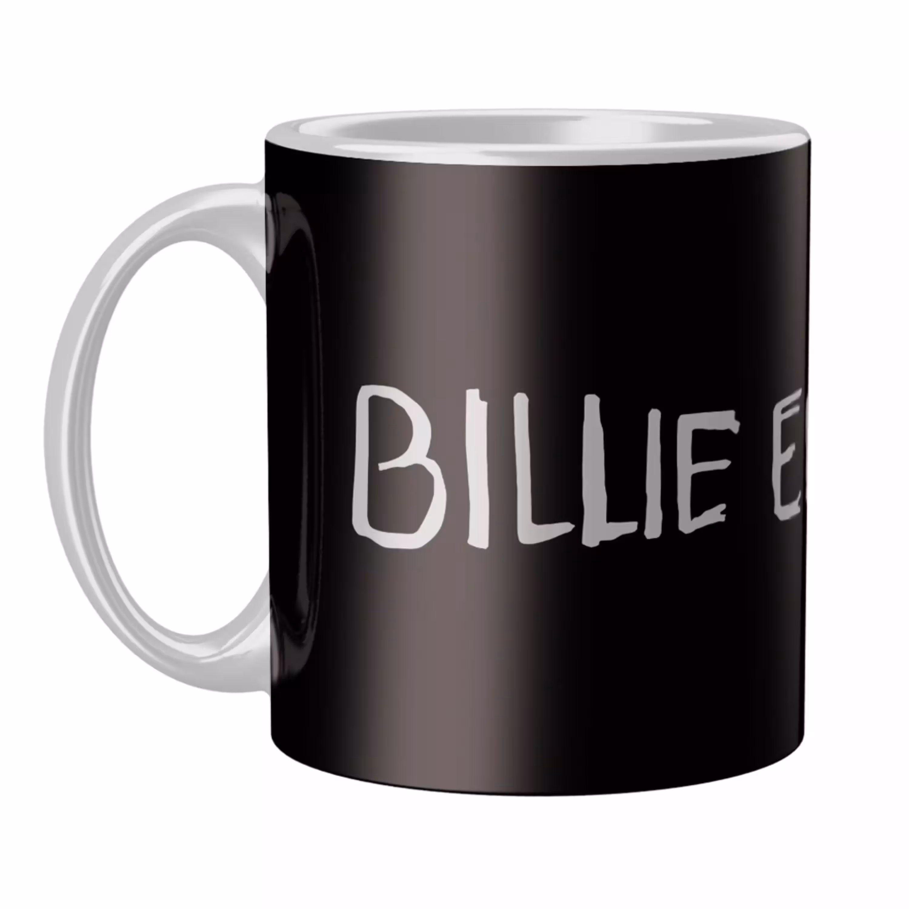 خرید ماگ-لیوان سرامیکی دسته و داخل سفید  BILLIE EILISH  FH-2032