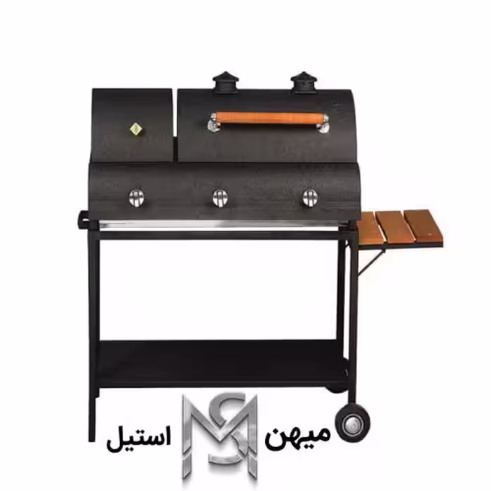 باربیکیو دهنه 80 گازی و ذغالی بغل خوراک پز مدل MTZ_8