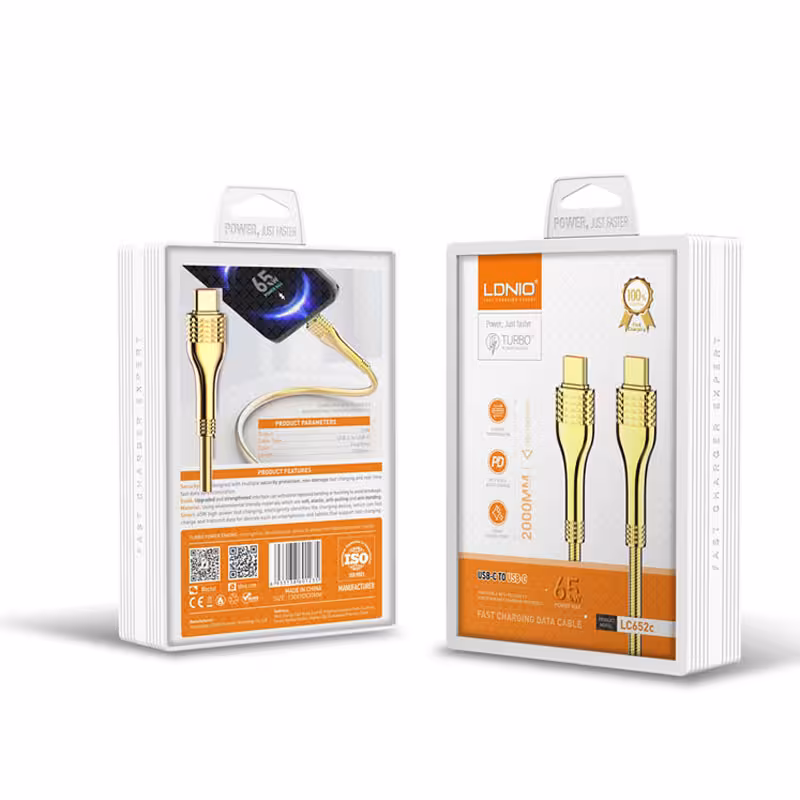 کابل تایپ سی به آیفون الدینیو 30وات مدل LC652C to i