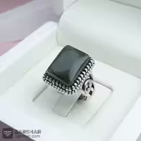 انگشتر یشم یمنی چهارگوش 12.5 گرم