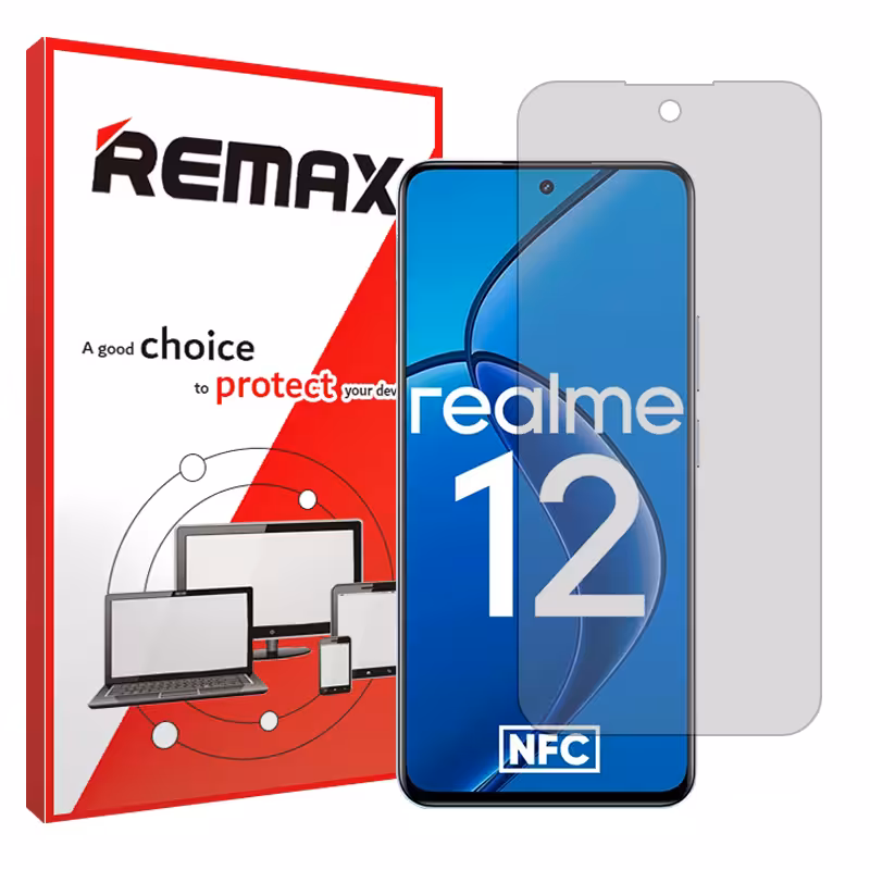 گلس ریلمی Realme 12 4G مدل هیدروژلی مات برند ریمکس کد S