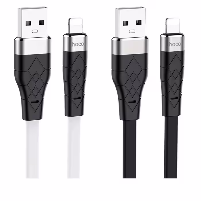 کابل شارژ سیلیکونی برند هوکو X53 با سری آیفونی